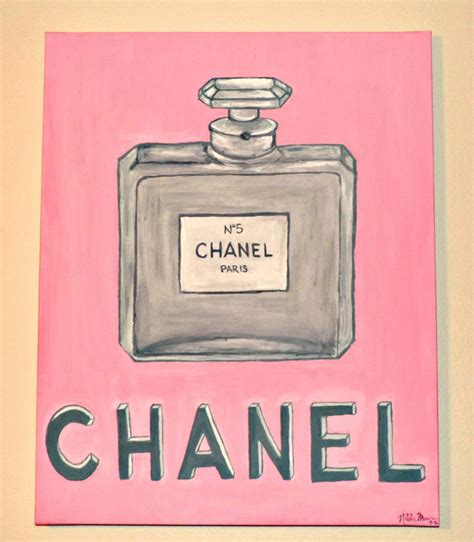 chanel perfume bottle canvas|vintage Chanel perfume bottle.